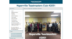 Desktop Screenshot of napervilletoastmasters.com