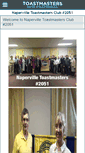 Mobile Screenshot of napervilletoastmasters.com