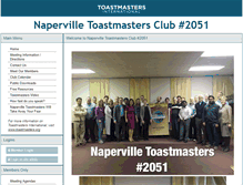 Tablet Screenshot of napervilletoastmasters.com